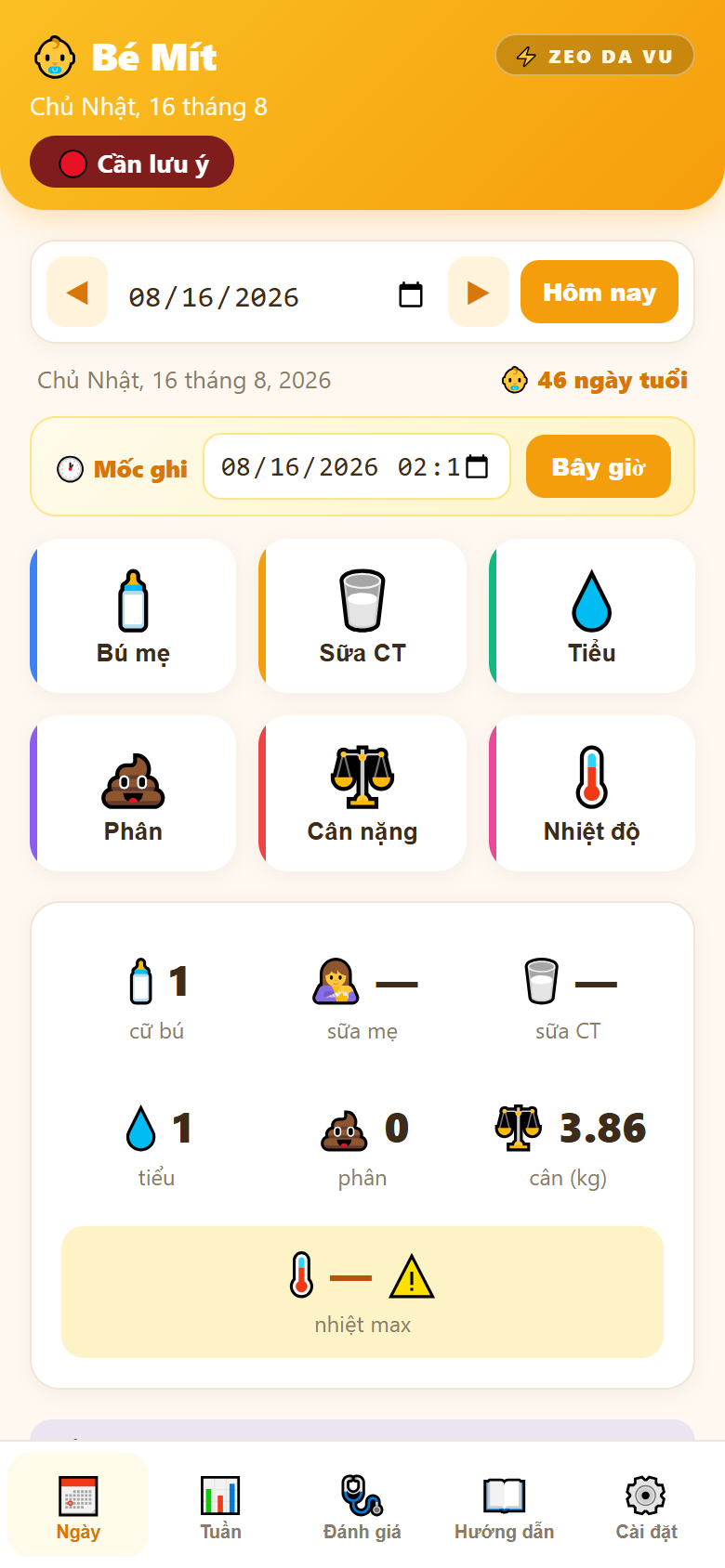 Tab Ngày